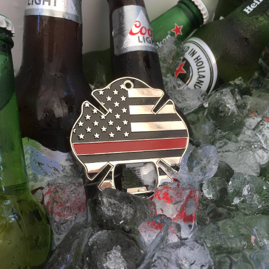 Wholesale Silver 'Fireman Maltese' STARR X Wall Mount Opener for your store