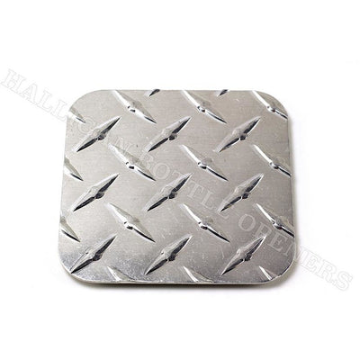 Square Diamond Plate Coasters (Set of 4)