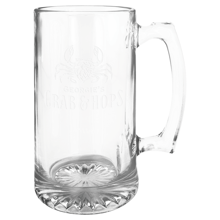 15 oz. Beer Mug with Handle - Laser Etched